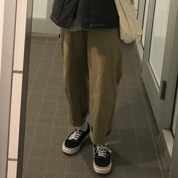 Muji Cotton Brown Wide Pants in M - Picture 7 of 8